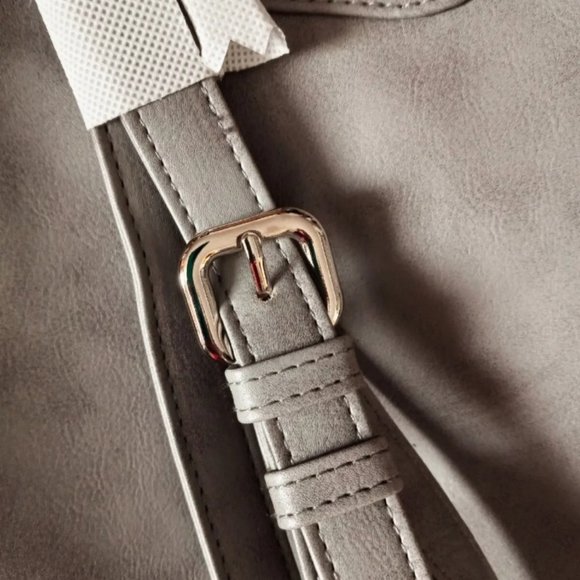 Ulta Beauty Grey Faux Leather Backpack NWT & Scout Cardholder NWT - Picture 5 of 7